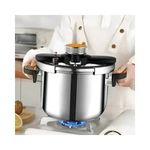 product_image_name-Generic-  6 Litre Classic Stainless Steel Pressure Cooker Triple Safety System Easy to Clean Easy Cooking Kitchen Ware Universal for Gas Induction Cooker -Silver-3