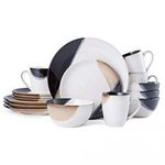 Other 16 Piece Partial Design Plates, Cups, Bowls Dinner Set - Multi colour.