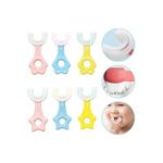 product_image_name-Generic-Silicone U-Shape Toothbrush Kids Manual Toddler Teeth Cleaning Brush 2-12- Multicolourrs- Multi-colour.-1