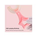product_image_name-Generic-Silicone U-Shape Toothbrush Kids Manual Toddler Teeth Cleaning Brush 2-12- Multicolourrs- Multi-colour.-5