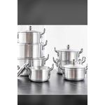 Heavy Non-Stick Cooking Pots. Silver