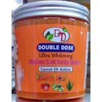DOUBLE DOSE Ultra Whitening Salt Body Scrub With Carrot 3× Action For Hydrating,Exfoliating ,Nourishing,Brightening