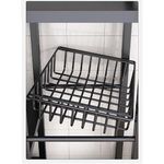 product_image_name-Generic- 4-Tier Kitchen Storage Rack Heavy Duty Metal Free. Black Standingakers Racks Microwave Oven Stand For Kitchen With Wheels. Color-Black-3
