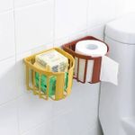 Plastic Wall Mounted Toilet Paper Holder - Multicolor