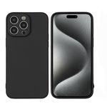 product_image_name-All-Iphone Models Silicone Case/Cover From Iphone 16 15 14 Series Iphone 13 12 11 Series Liquid Soft Silicone Phone Case/Cover With Free Screen Protector Black-6