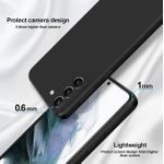 product_image_name-Generic-Silicone Case Compatible with Samsung Galaxy S21 5G, Full Body Silky Soft Touch Phone Case with Camera Protection, Shockproof Cover with Microfiber Lining, Black-2