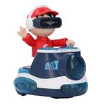 product_image_name-Generic-DJ Bouncing Beat Rock Boy Dancing Toy with Music Flashing Light Universal Wheel Movement Automatic Fun Robot Car for Toddlers Interactive Educational Fun-5