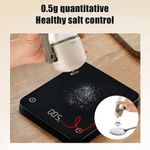 product_image_name-Generic-Glass Salt Pepper Shaker Dispenser Seasoning Bottle Measuring Salt Shaker with Brush Each Press 0.5g  Suitable for Home Picnic Cooking Camping 180ml-6