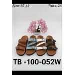 product_image_name-Fashion-Ladies Flat Sandals Shoes - White-2