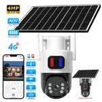 product_image_name-Generic-EseeCloud 4G Solar Security Camera 4MP PTZ with Alarm Lights & SIM Card Support- White-1