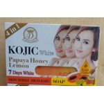 Kojic White  Papaya Honey Lemon Soap Smooth Skin ,  Brightening,Moisturizes ,Even Skin Tone-160g