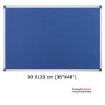 product_image_name-Generic-Notice Board (90×120cm) With 1 Packet Free Push Pins-Blue-1