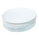 product_image_name-Generic-Set Of 12pc Melamine Dinner Plates - White-1