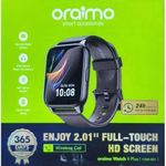product_image_name-Oraimo-Watch 4 Plus BT Call 2.01'' HD Large Screen Smart Watch - Black-2