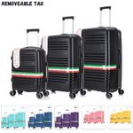product_image_name-Generic-3 Pieces Of 4 Wheels Super High Quality Expandable Hardshell Polypropylene Unbreakable Fibre Travel Suitcases With TSA-Approved Lock Cabin-Friendly Trolley Bag- Multicolor-2