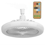 product_image_name-Generic-Small Fan Light Silent Ceiling Fan with LED Light Adjustable Color Temperature Dimmable Fan Lamp Adjustable Fan Speeds 1H2H4H Timer with Remote Control for Study Room Dining Room Bedroom store-2