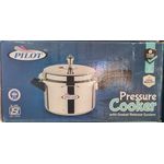 Pilot 5Ltrs Pressure Cooker With Long Handle -Silver 