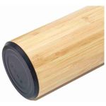 product_image_name-Generic-Double Wall Stainless Steel Bamboo Insulating Vacuum Flask With Additional Tea Infuser, 480ml- Brown.-4