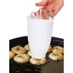 Plastic donut maker mold- white
