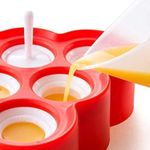 product_image_name-Generic-9 Silicone Ice Mini Popsicle Molds With Sticks and Drip-guards,- Red.-4