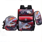 product_image_name-Generic-Cartoon Pattern Students Shoulder Backpack Set Of 3 Piece Kids School Bag Lunch Bag Pen Pouch Carrier Bag -Multicolor-1