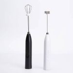 product_image_name-Generic-Rechargeable Electric Plastic Handle Handheld Mini Office Egg Beater Coffee Milk Frother With Food Safe Stainless Steel Whisk Frappe Mixer-1