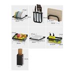 product_image_name-Generic-Dish Drying Draining Rack, Over The Sink Display Stand Utensils Storage Organizer -Black.-7