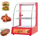 product_image_name-Generic-15 Kg ,15 x 18 x 24 Inch Small Commercial Electric Curved Glass Hot Snacks Countertop Food Warmer Fried Chicken Hot Warming Cabinet with 3 Tiers Warmer Display Showcase With Constant Temperature Control for Sandwich Milk Pizza Pies Pastries- Multicolor-6