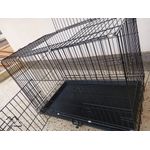 product_image_name-Generic-folding dog cage germany shephardblack metal wire pet cage-1