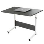 Adjustable Wooden Breakfast In Bed/Laptop Table Stand - Grey.