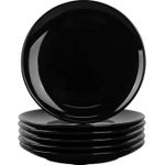 product_image_name-Generic-6Pieces  Of Black Heat Resistant Dinner Plates -2