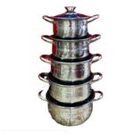 product_image_name-Generic-10 Piece Stainless Steel Serving Dishes And Saucepans Cookware Pots-  MultiColor.-2