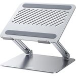 product_image_name-Ugreen-Aluminum Laptop Stand Ergonomic Notebook Riser for Desk, Adjustable Height Multi-Angle, Foldable Laptop Mount, Stable Metal Computer Holder with Air, Pro, Dell, HP, Lenovo More 10-16 Inch Laptops - Silver-1
