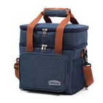product_image_name-Generic-Insulated Lunch Bag  Large Capacity & Leakproof - Grey/Black/Blue-1