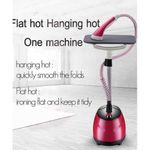 product_image_name-Electro Master-Fast Heat-up Handheld Vertical Steam Iron Standing Ironing For Clothes Garment Steamer With Ironing Board For Clothing Curtains 800 Watts With 1800ml Water Tank- Multicolor-4