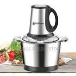 product_image_name-Hoffmans-3 Litre Food Processor Vegetable Chopper Meat Grinder Mincer Fruit Cutter- Silver-1