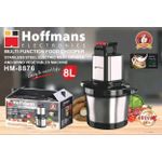 Hoffmans Stainless Steel 8L Multifunctional Food Processor - Silver