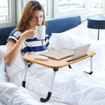 product_image_name-Generic-Multifunction Foldable Breakfast Bed Laptop Table - Multicolor-1