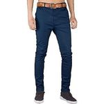 Men's Khaki Stretcher Trousers - Navy Blue