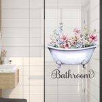 product_image_name-Generic-Flower Bathroom Wall Sticker/waterproof Decorative Paintings-4