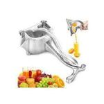 Hand Press Fruit Juicer Manual Squeeze Juice Extractor Maker For Orange Lime Grapefruit Presser. Silver