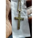 product_image_name-Neuron Necklace-Necklace This is a black stainless steel cross pendant with a box chain.-4