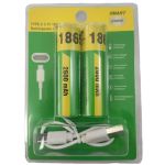 product_image_name-Generic-18650 with USB rechargeable lithium battery 2600mAh large capacity pointed with Type-c port can be directly charged-4