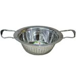 product_image_name-Other-28 cm Stainless Steel Rice, Vegetable Washing Strainer Colander,Silver-1