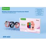 product_image_name-NODIZZ-Local Stock-A99 Mini Smartwatch - 1.75 Inch Touch Screen, Wireless Charging, 240*284 Resolution10 Days Standby, 100mAh Battery, with 3 Straps,Silver-2