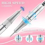 product_image_name-Generic-Professional Electric Nail Drill Machine, 45000RPM Nail File Acrylic Nail Kit with 6 Nail Drill Bits, Cordless E-File Nail Kits for Acrylic Nails Gel Polishing for Manicure Salon Home-2