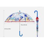 product_image_name-Generic-Auto Open Straight Kids Umbrella  With Folding Handle For Toddlers Boys Girls Windproof Fibre Rods -2