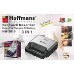 Hoffmans HM-3019. Electronics Sandwich Maker Set - Silver