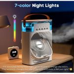 product_image_name-Generic-Desktop humidifying fan, USB colorful night light desktop fan - green-4
