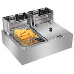 product_image_name-Generic-Electric Deep Fryer 12L AEF-802A - Crispy Frying Made Easy!- Silver-1